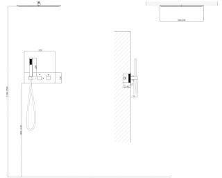 Душевая система ABBER Daheim AF8255 с термостатом хром