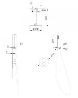 Душевая система ABBER Wasser Kreis AF8121 хром