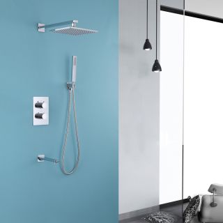Душевая система ABBER Weiss Insel с термостатом хром AF8050