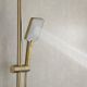Душевая стойка Gappo G2491-3 с термостатом золотой сатин