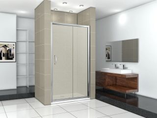 Душевая дверь Good Door INFINITY WTW-130-G-CH стекло матовое