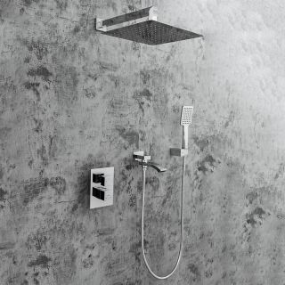 Душевой комплект с термостатом Gappo G7107-4 хром