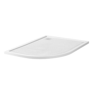 Душевой поддон BelBagno UNO TRAY-MR-UNO-RH-120/90-550-35-W-R-BO из искусственного мрамора в комплекте с сифоном