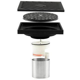 Душевой трап Gappo G81050-6 чёрный