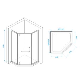 Душевой уголок RGW HO-084G