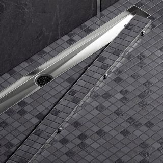 Душевой лоток Timo Drain System DS230206/01 60см с двусторонней панелью plate под плитку сатин