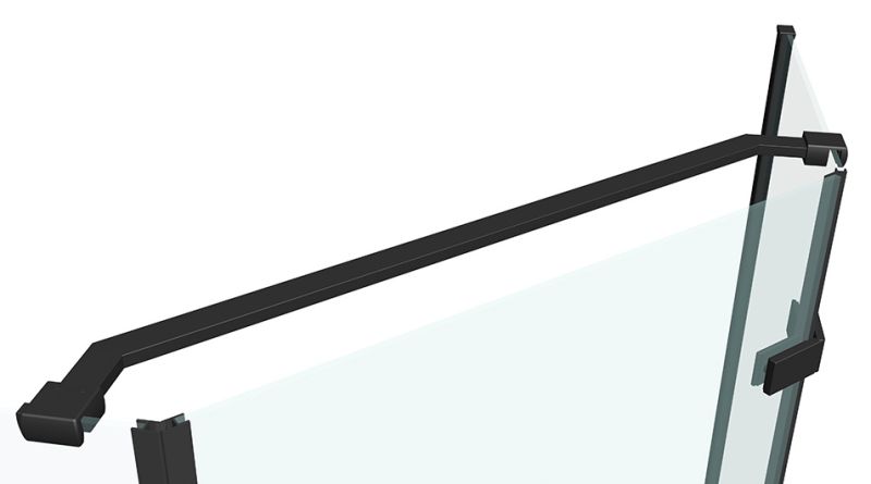 Душевой уголок ABBER Ewiges Wasser 100x100см чёрный AG05100B