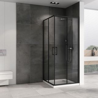 Душевой уголок ABBER Schwarzer Diamant AG02090B5 90x90см чёрный