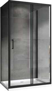 Душевой уголок ABBER Schwarzer Diamant 110x80см чёрный AG30110B-S80B-S80B