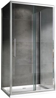 Душевой уголок ABBER Schwarzer Diamant AG30120H-S80-S80 120x80см хром