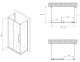 Душевой уголок ABBER Schwarzer Diamant AG30140BMH-S80BM-S80BM 140x80см чёрный