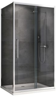 Душевой уголок ABBER Schwarzer Diamant AG30150H-S75 150x75см хром