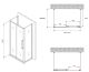 Душевой уголок ABBER Schwarzer Diamant AG30160MH-S60M-S60M 160x60см хром