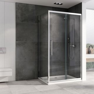 Душевой уголок ABBER Schwarzer Diamant AG30170H-S80 170x80см хром