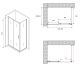 Душевой уголок ABBER Schwarzer Diamant AG30180B-S60B 180x60см чёрный