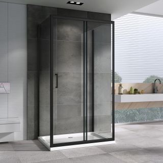 Душевой уголок ABBER Schwarzer Diamant 180x80см AG30180B-S80B-S80B