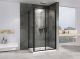 Душевой уголок ABBER Sonnenstrand 100x80см чёрный AG04100BC-S80B