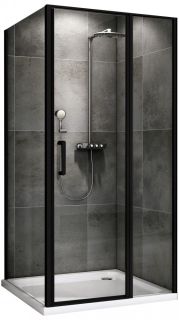 Душевой уголок ABBER Sonnenstrand 110x80см чёрный AG04110BS-S80B