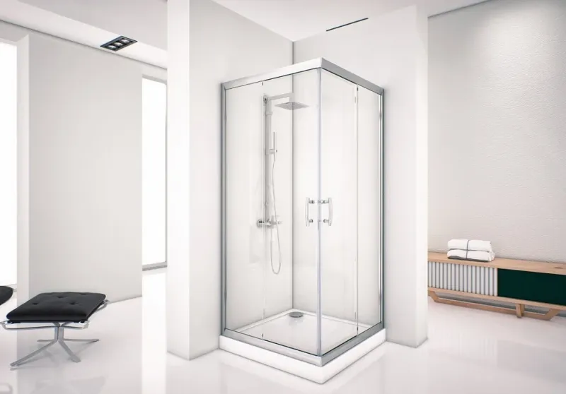 Душевой уголок Aquanet Alfa Cube NAA1142 185041 100x100 см стекло прозрачное профиль хром