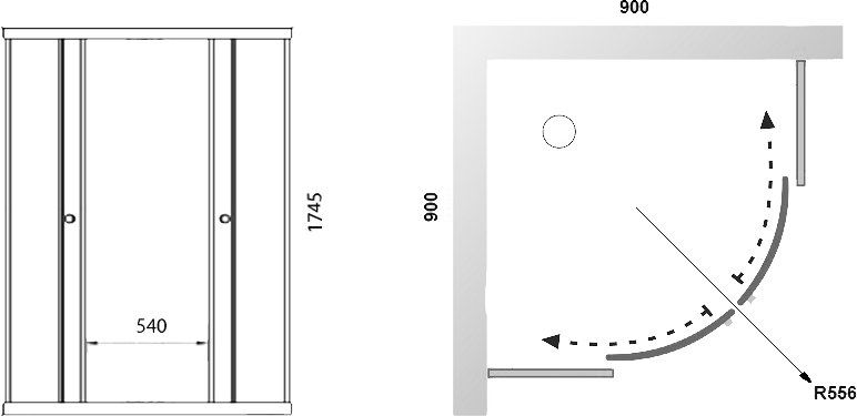 Душевой уголок Triton Стандарт Щ0000026691 90x90