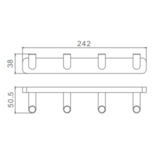 Крючки Raglo R320.054.33 медь