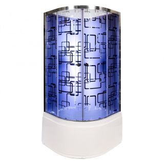 Душевая кабина Deto BМ4510 N LED с гм. BLACK 100х100х208 см