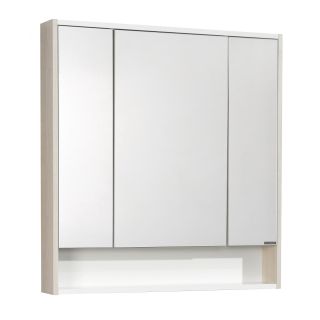 Зеркальный шкаф Акватон Рико 80см белый/ясень фабрик 1A215302RIB90