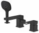 Смеситель на борт ванны Haiba HB80615-7 чёрный матовый