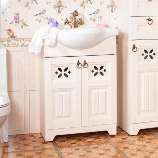 Тумба под раковину Бриклаер Кантри 4627125413681 65 см бежевый дуб прованс