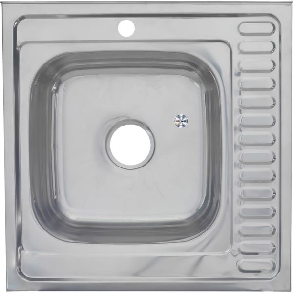 Мойка 6060 L Melana 0,6/160 левая хром с сифоном (015 t L *10)