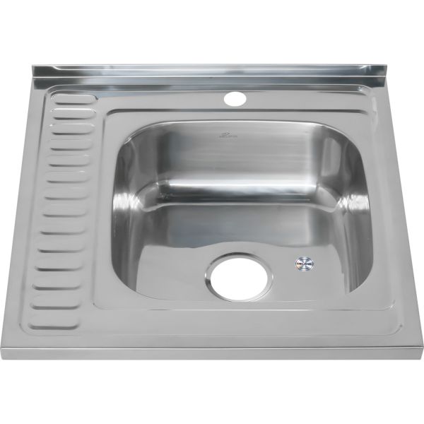 Мойка 6060 R Melana 0,6/160 правая хром с сифоном (015 t R *10)