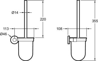 Туалетный ершик Jacob Delafon CLASSIQUE E77830-CP