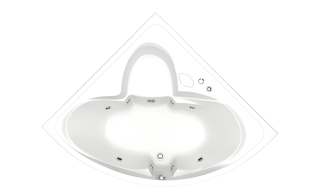 Акриловая ванна Bas Дрова 160x160 см без гидромассажа