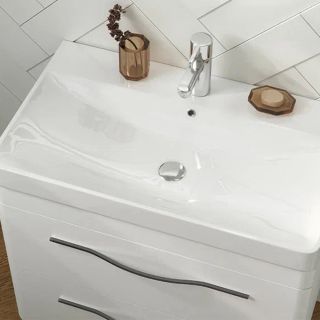 Тумба под раковину подвесная Velvex Jill tp.JIL.9595.80.2Y белый матовый, 80 см