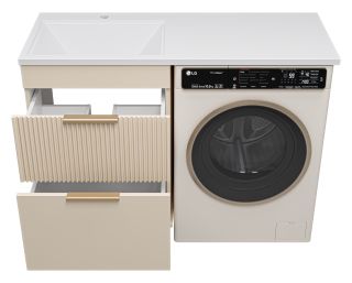 Напольная тумба под раковину Brevita Enfida ENF-07060-032Я под стиральную машину 60см бежевый