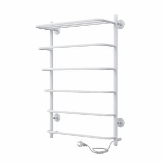 Полотенцесушитель электрический Indigo Hit LHE80-50WMR с полкой 80x50 см белый матовый