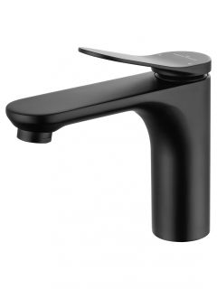 Смеситель для раковины Wonzon & Woghand WW-A40482-MB чёрный матовый