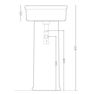 Пьедестал для раковины Artceram BRERA BRC001 05 00 белый