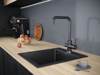 Смеситель для кухни Paulmark Logas Lo213021-308 чёрный