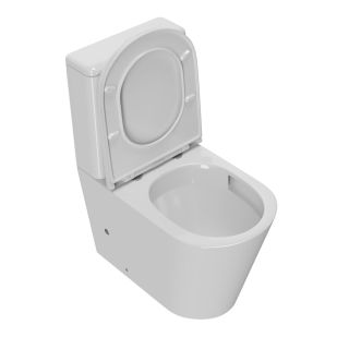 Унитаз напольный Point Сатурн PN42901 безободковый белый