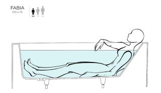 Ванна из искусственного камня Salini Fabia S-Sense 102611MRF 170x75см RAL полностью