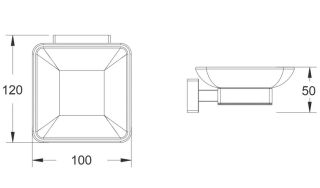 Мыльница Shevanik SG5603T оружейная сталь
