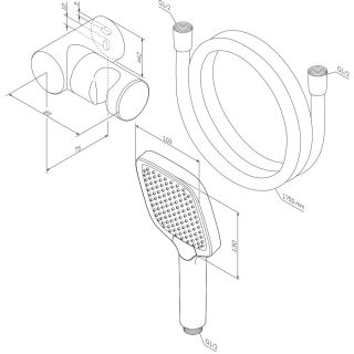 Душевая лейка Am.Pm Func F0118F000 хром