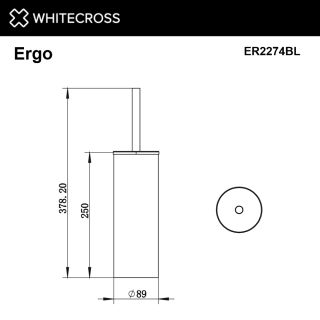 Ёршик напольный WHITECROSS Ergo ER2274CP медь