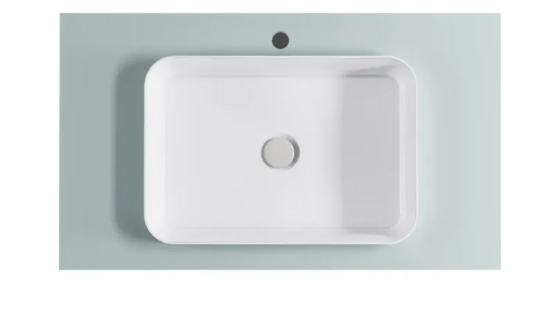 Тумба с раковиной Astra-Form Фрейм 4631177715365 100 см зелёный матовый