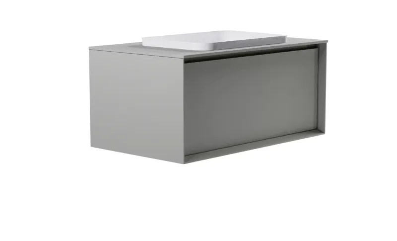 Тумба с раковиной Astra-Form Фрейм 4631177715389 100 см серый матовый
