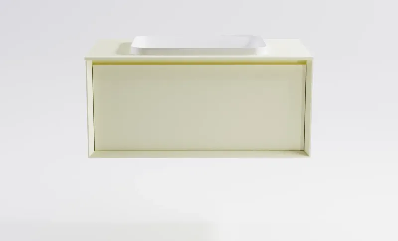 Тумба с раковиной Astra-Form Фрейм 4631177715396 100 см бежевый матовый