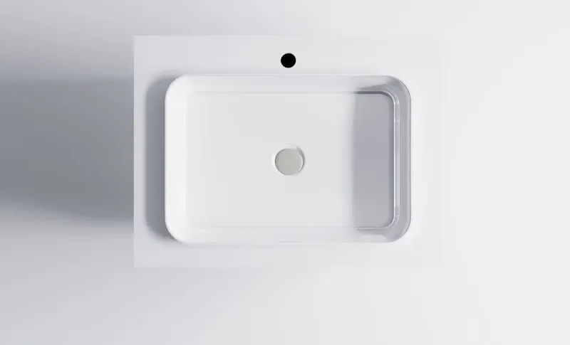 Тумба с раковиной Astra-Form Фрейм 4631177713859 80 см белый матовый