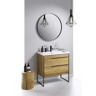 Тумба под раковину Aqwella Fargo FRG0108DB+FRGN440 80 см