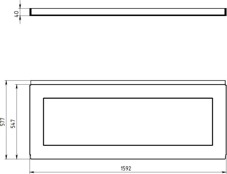 Фронтальная панель для ванны Aquanet West/Nord/Roma 233623 160 см